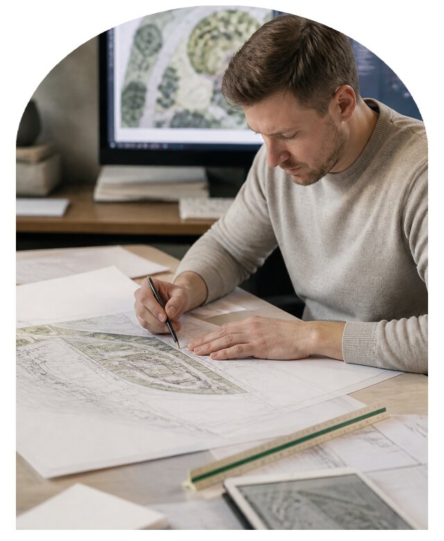 Рабочий проект благоустройства земельного участка в Ногинске